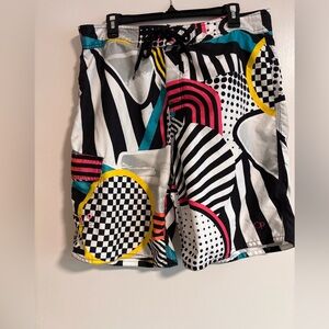Vintage OP Abstract Boardshorts 🏄‍♀️